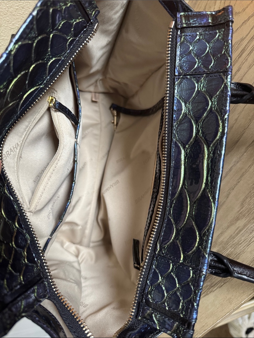 Brahmin Priscilla satchel Ultraviolet Venusian - Picture 8 of 10
